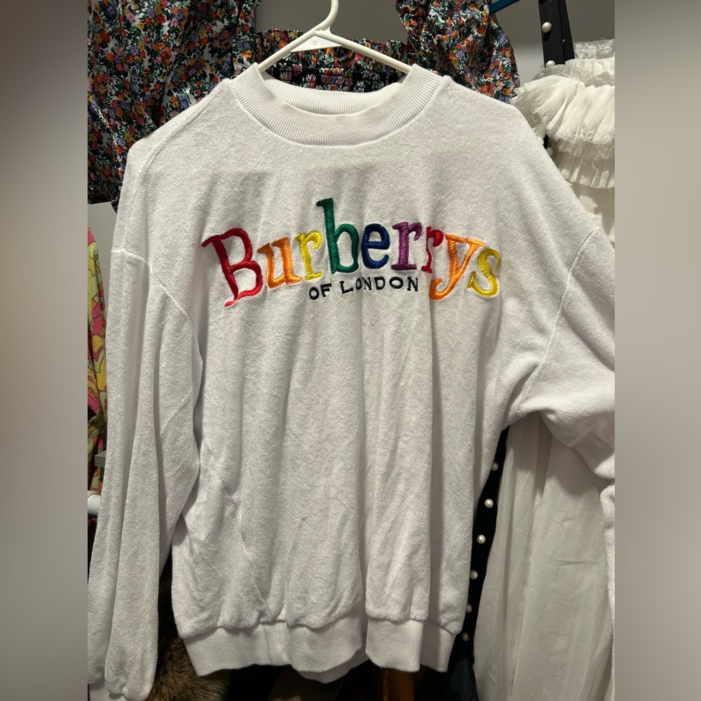 Burberry Rainbow terrycloth crewneck